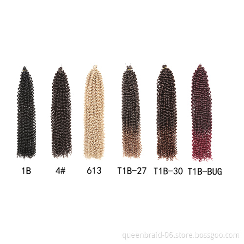 Ombre Braiding Hair Extensions Water Wave Crochet Braids Hair Bundles Afro Kinky Twist Crochet